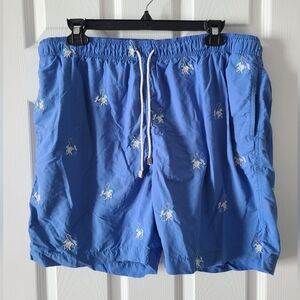J.Mclaughlin Embroidered Skeleton Swim Trunks